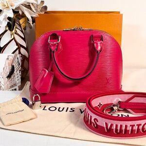 Amazing Louis Vuitton Alma Bb Rose Pondicherry